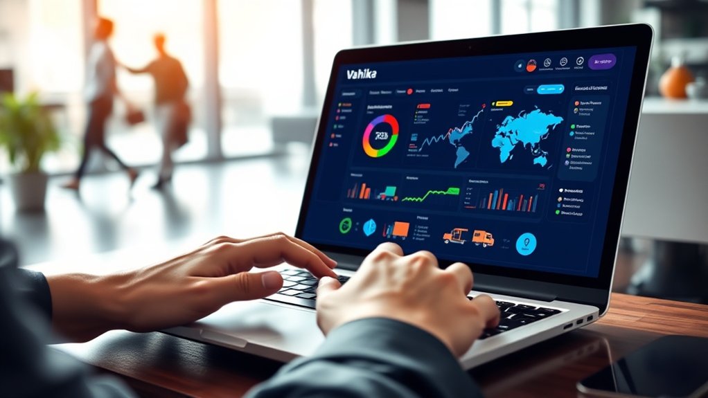 efficient logistics dashboard navigation